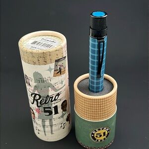 *Rare* Retro 1951 Tornado Glen Plaid Rollerball Pen